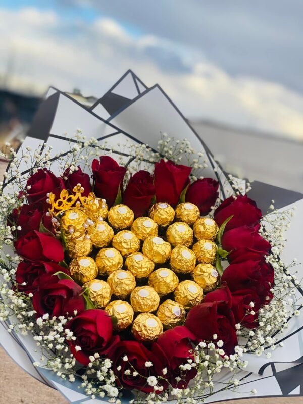 Bouquet I LoveYou Natural Roses - Image 2