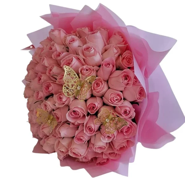 Bouquet Buchon Natural Roses - Image 2