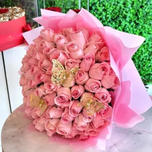 Bouquet Buchon Natural Roses